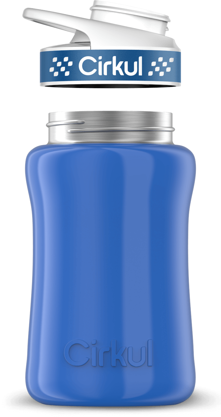 Add-on: 12oz. Stainless Steel Bottle & Comfort Grip Lid