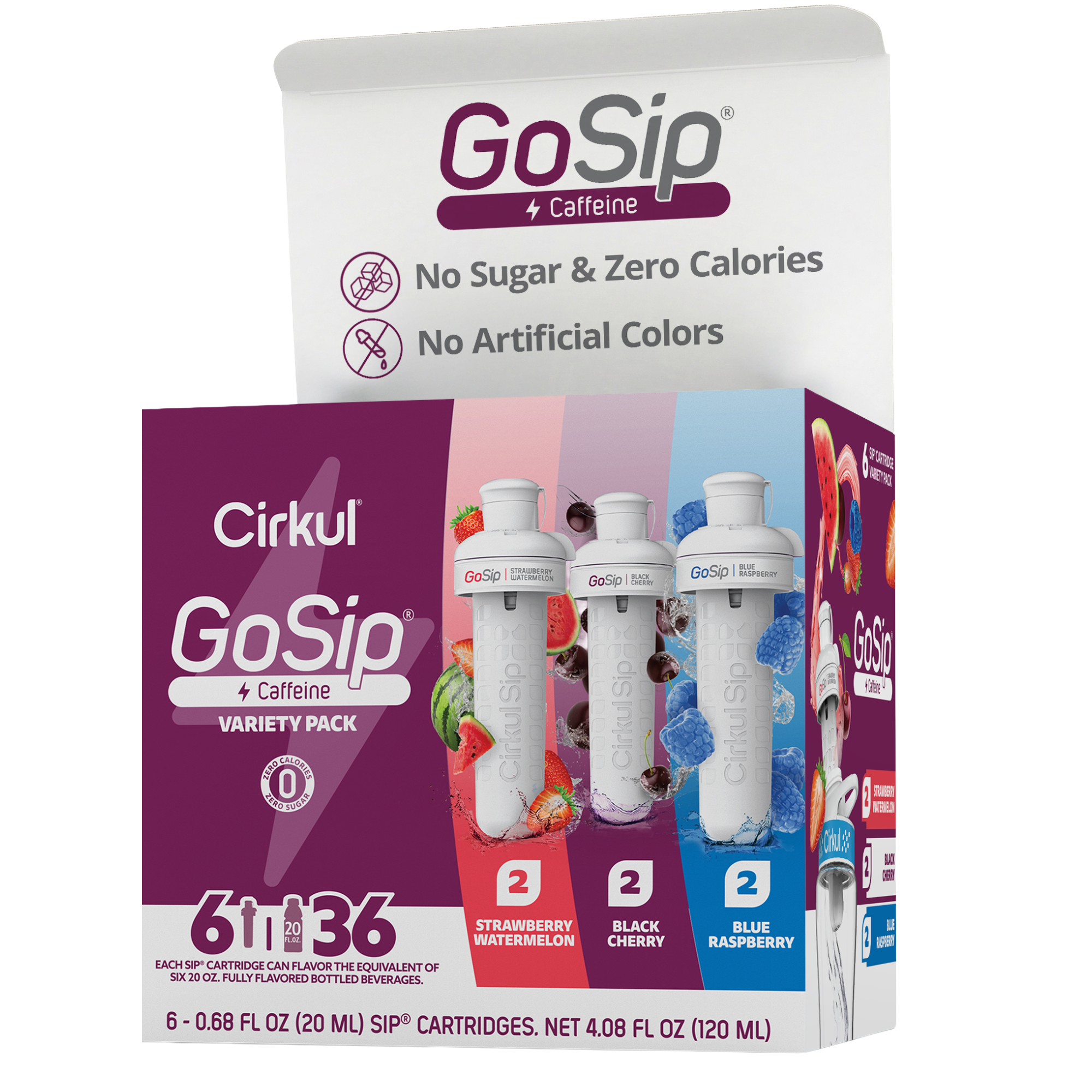CX: GoSip Flavor Cartridge Variety Pack, 6-Pack